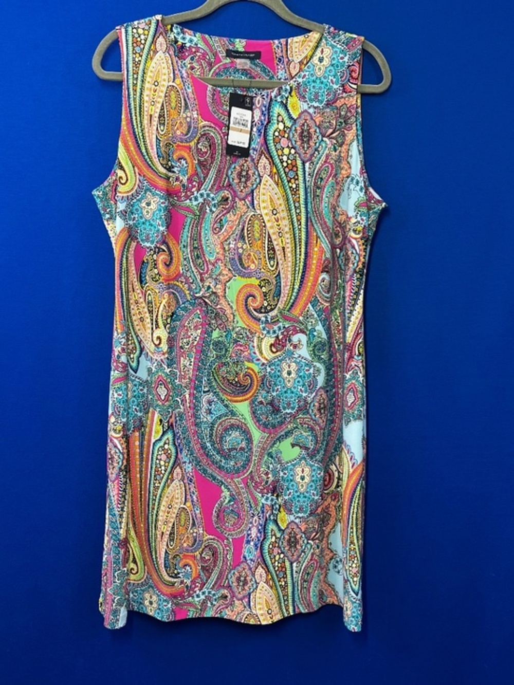 NWT🤩 |•TOMMY HILFIGER•| Colorful Paisley Summer Dress Size 12
